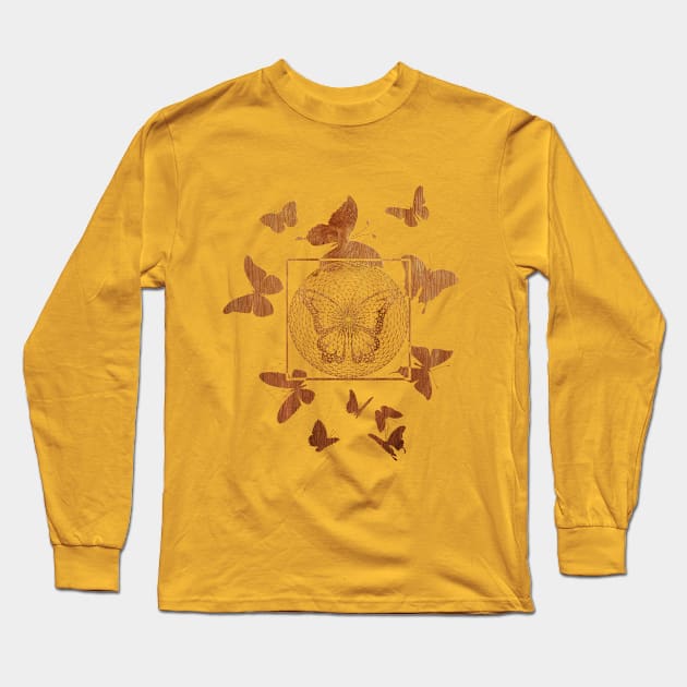 Butterfly decor Long Sleeve T-Shirt by AllforWall